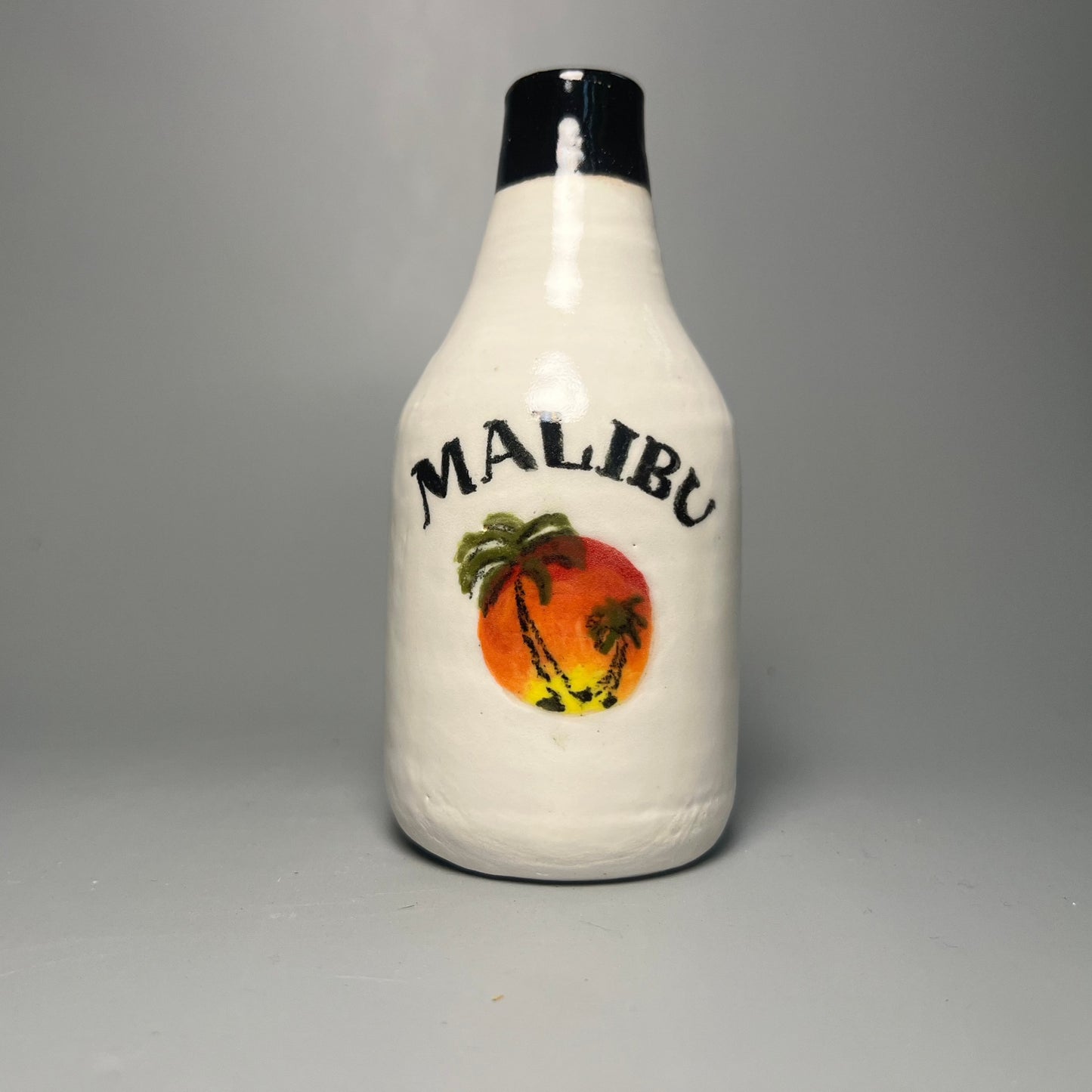 Malibu Rum Bottle Vase