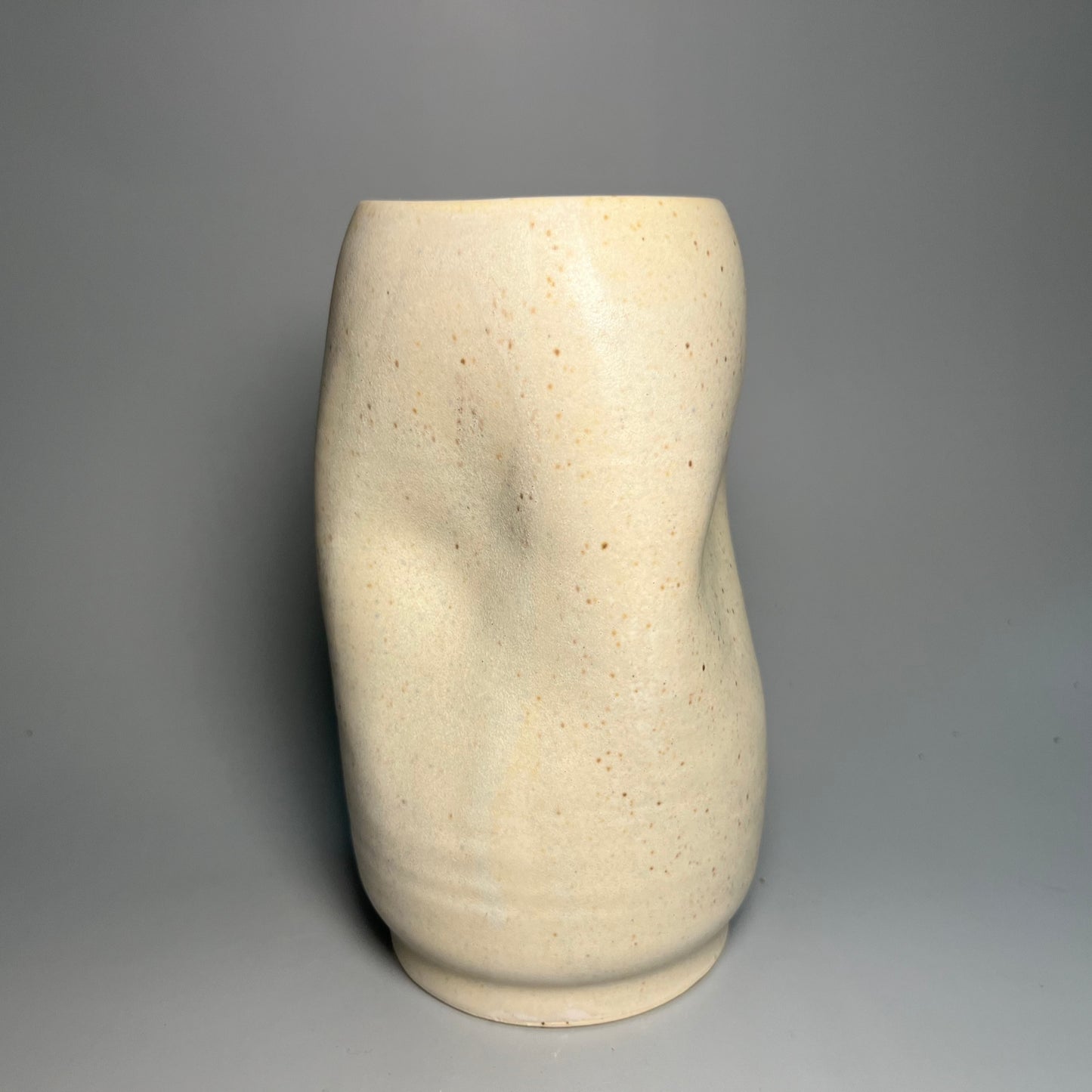 Dented Ceramic Vase