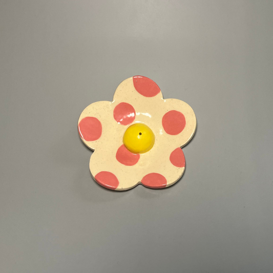Pink Polka Dot Flower