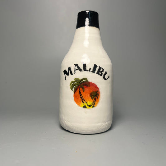 Malibu Rum Bottle Vase