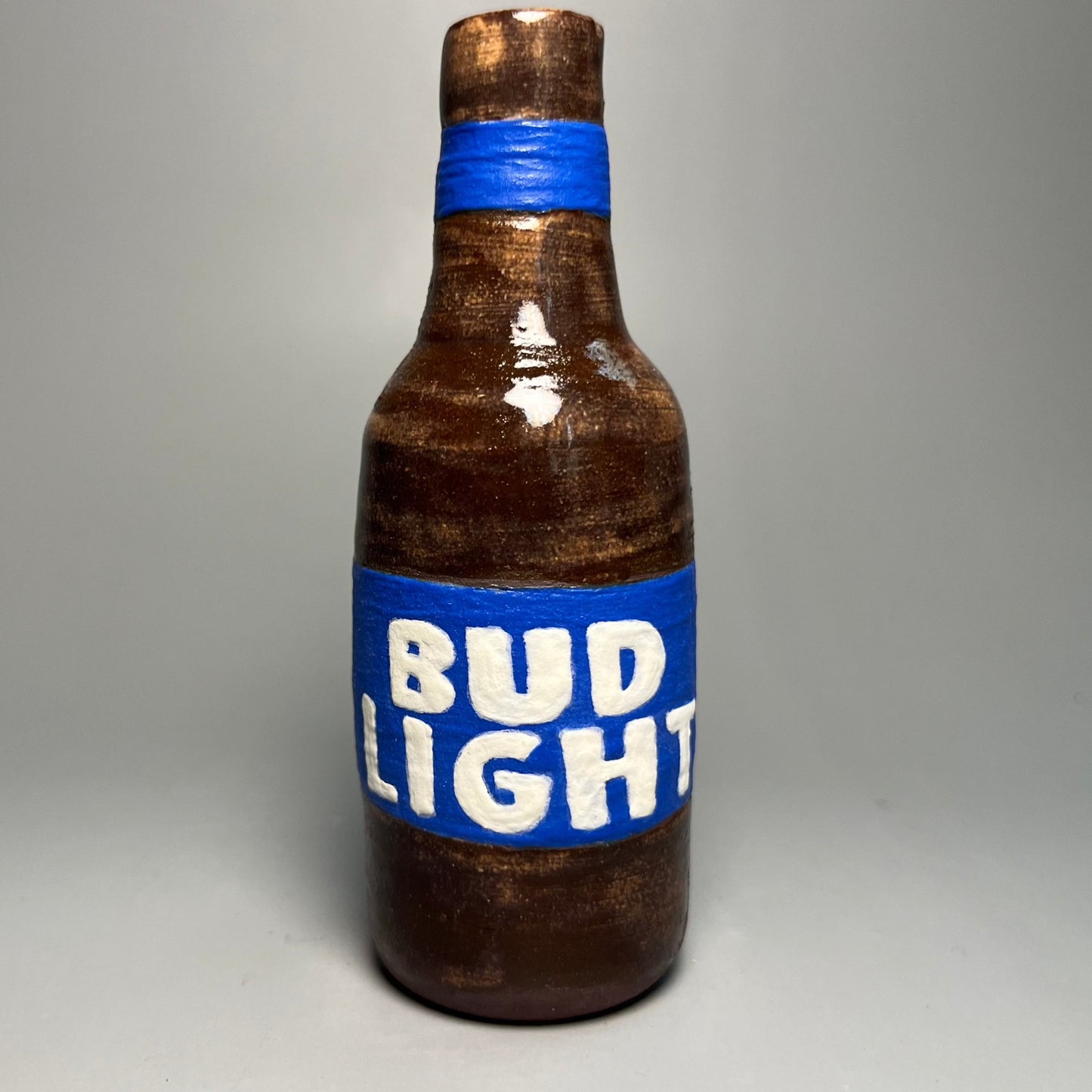 Bud Light Beer Bottle Vase