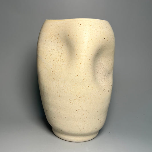 Dented Ceramic Vase