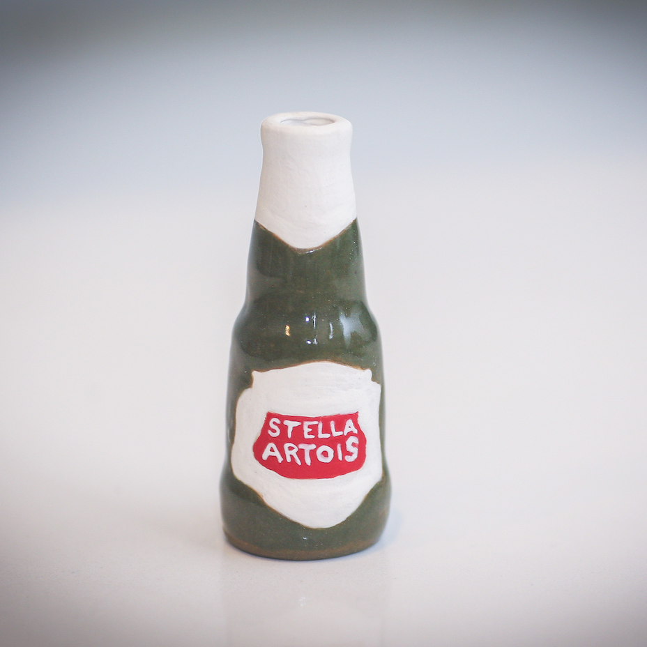 Stella Artois Bottle Vase